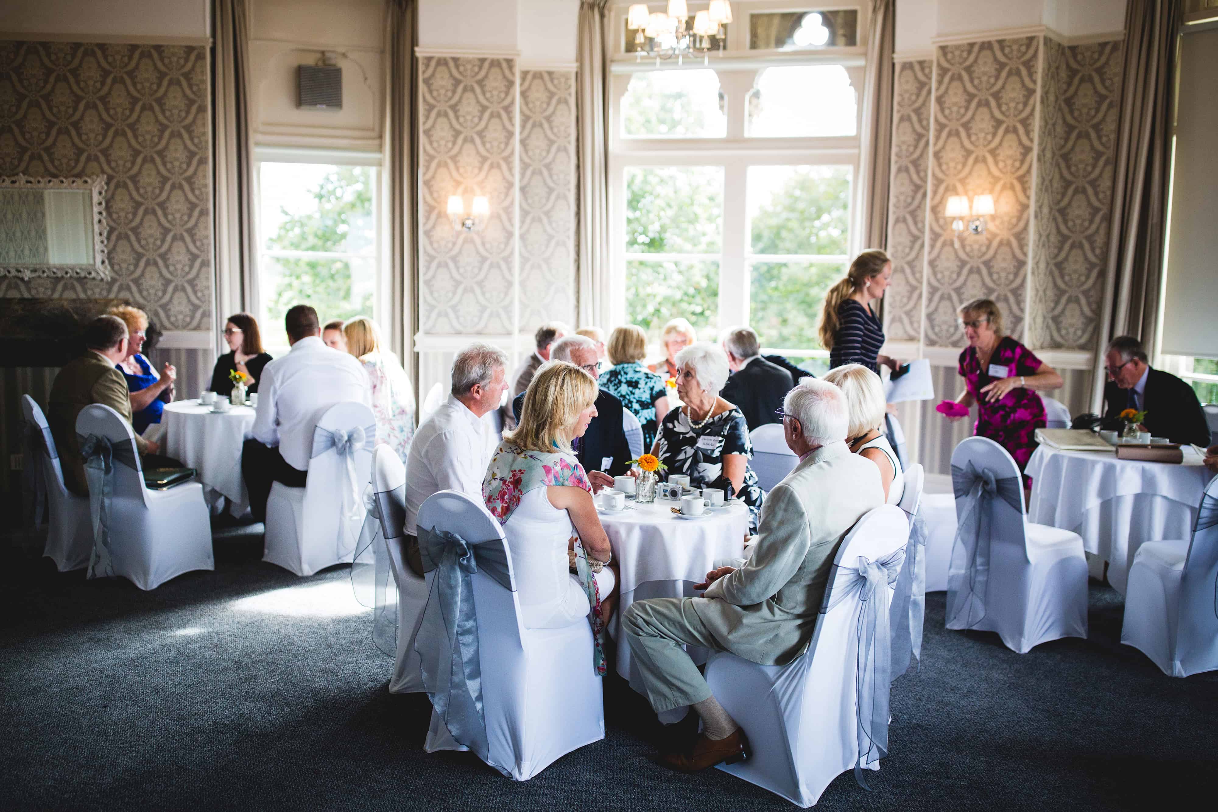 Wedding couples dining at the Duke of Cornwall Hotel